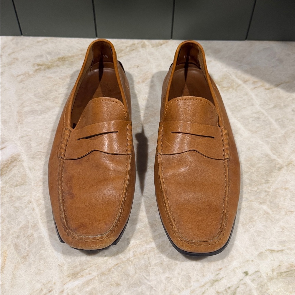 Tod’s City Gommino‎ Brown Leather Driving Loafers